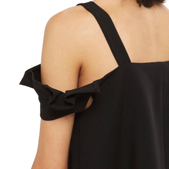 CLOSET CLOSING • Black Ruffle Top - Picture 3 of 5